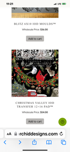 Christmas Valley Iron Orchid Design IOD Transfer