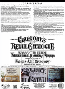 Gregory's Retail Catalogue Paint Inlay