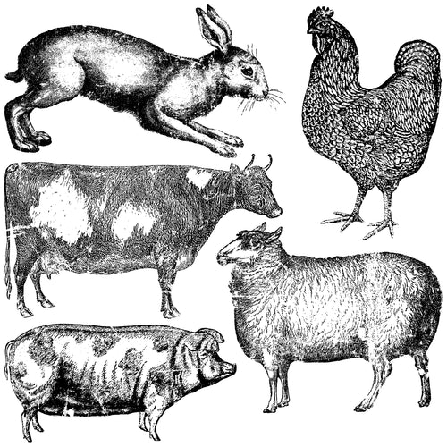 Farm Animals Décor Stamp