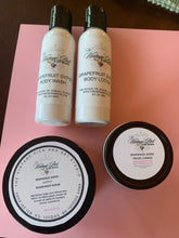 Load image into Gallery viewer, Travel Pack-Grapefruit Gypsy-Body Wash, Body Lotion, and Sugar Body Scrub