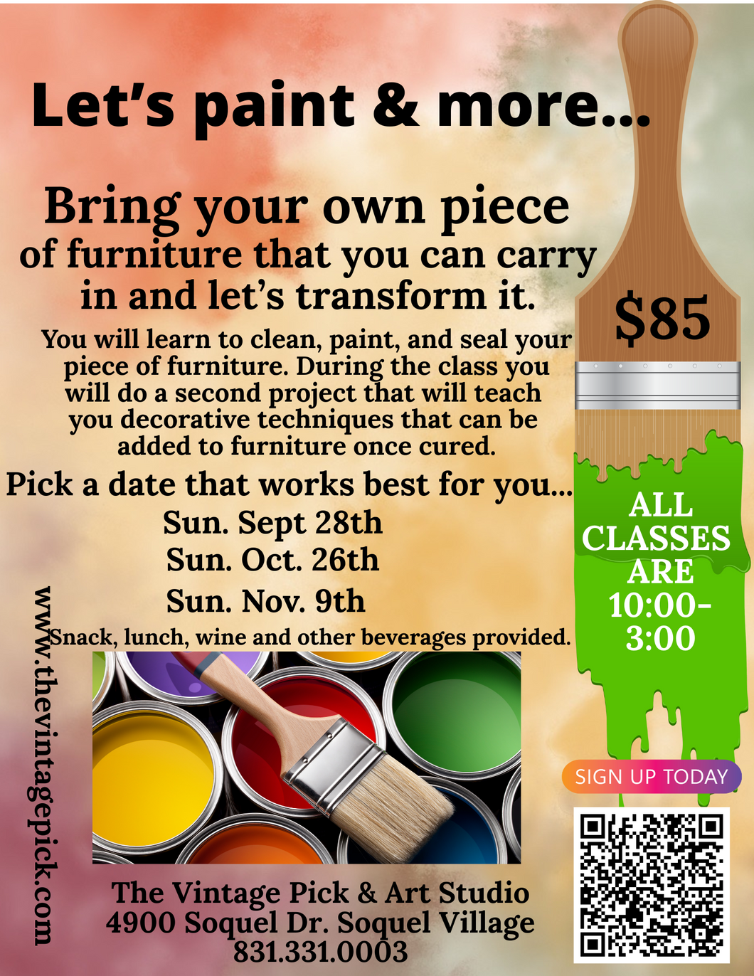 Let’s Paint & More-Bring Your Own Piece