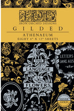 Load image into Gallery viewer, Athenæum IOD Gilded Transfer | 8 Pages | 8” x 12” | Gold &amp; Silver