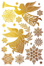 Load image into Gallery viewer, Angels Sing Foil Transfer | 8 Pages | 8” x 12” | Gold &amp; Silver Foil