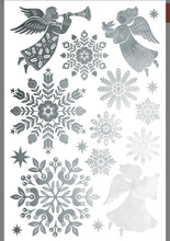 Load image into Gallery viewer, Angels Sing Foil Transfer | 8 Pages | 8” x 12” | Gold &amp; Silver Foil