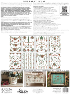 IOD Paint Inlay LA FOLIE Eight 12" X 16" Sheets