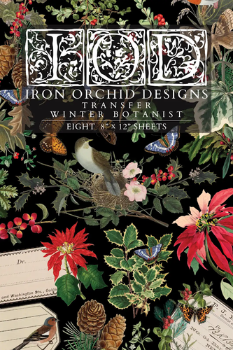 Iron Orchid Design Transfer Winter Botanist Wight 8