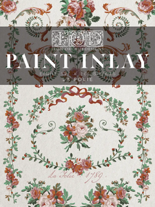 IOD Paint Inlay LA FOLIE Eight 12" X 16" Sheets