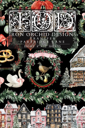 Iron Orchid Design Transfer Partridge Lane Eight 8