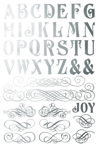 IOD Gilded Figgy & Flourish. Eight 8" X 12" Sheets