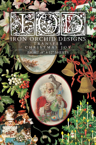 Iron Orchid Design Transfer Christmas Joy