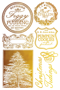 IOD Gilded Figgy & Flourish. Eight 8" X 12" Sheets