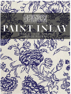 IOD PAINT INLAYS-Indigo Floral