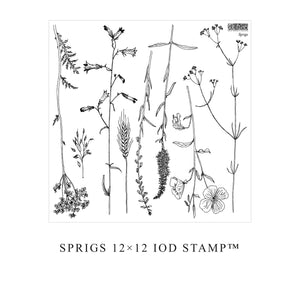 Sprigs  Iron Orchid Design Stamp