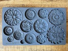 Load image into Gallery viewer, Rosettes Iron Orchid Designs Mould