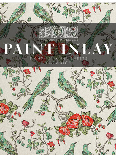 Paradise Iron Orchid Design Paint Inlay