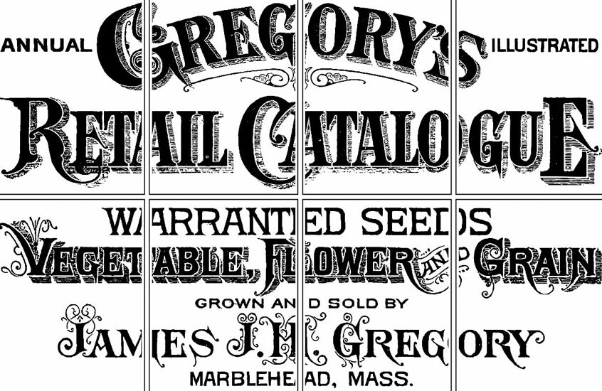 Gregory's Retail Catalogue Paint Inlay