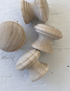 Wooden Knobs 1.50"