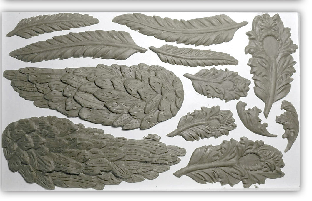 Wings & Feathers Décor Mould 6x10